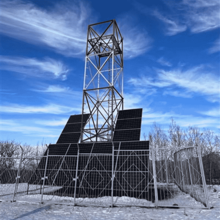 15 м сталева труба 4-ноги вежі телекомунікацій